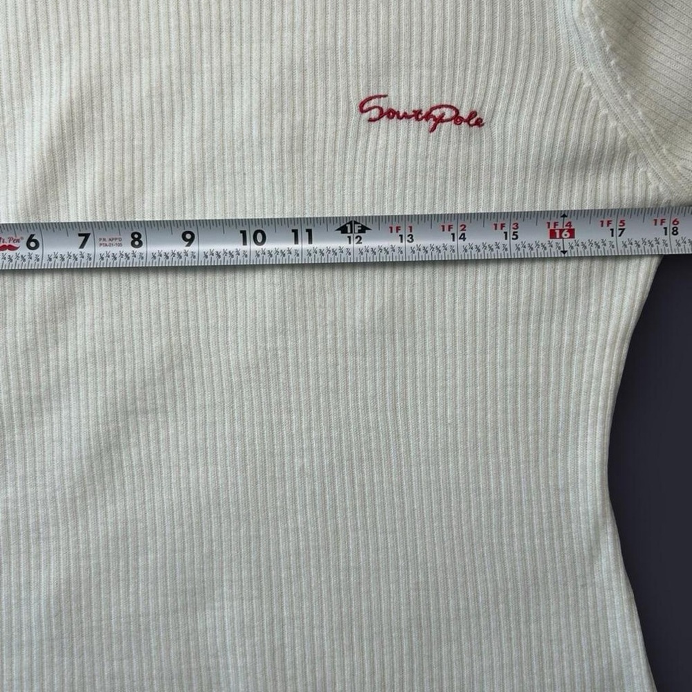Southpole White Turtleneck Sweater XL | Y2K Streetwear | Junior Collection - Picture 8 of 8